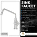 Sink Faucet (C-SPOUT, DECK MOUNT, SINGLE HANDLE)